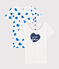 Set mit 2 kurzärmligen T-Shirts mit Herzchen-Muster für kleine Mädchen variante 1