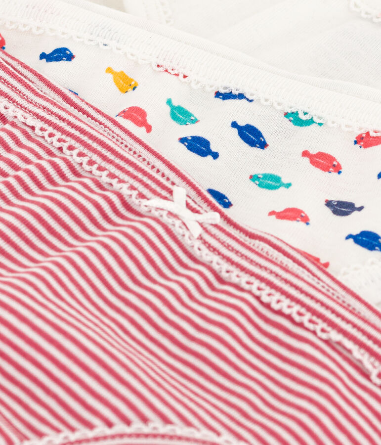 3er-Set Slips aus Baumwolle mit Meerestieren f&uuml;r M&auml;dchen vielfarbig