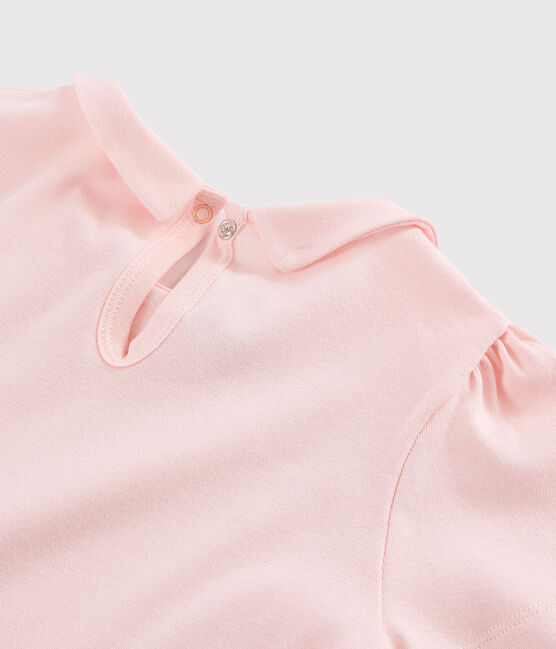 Kurzärmliges Kinder-T-Shirt aus Baumwolle für Mädchen rosa MINOIS