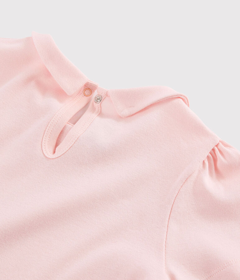 Kurz&auml;rmliges Kinder-T-Shirt aus Baumwolle f&uuml;r M&auml;dchen rosa MINOIS