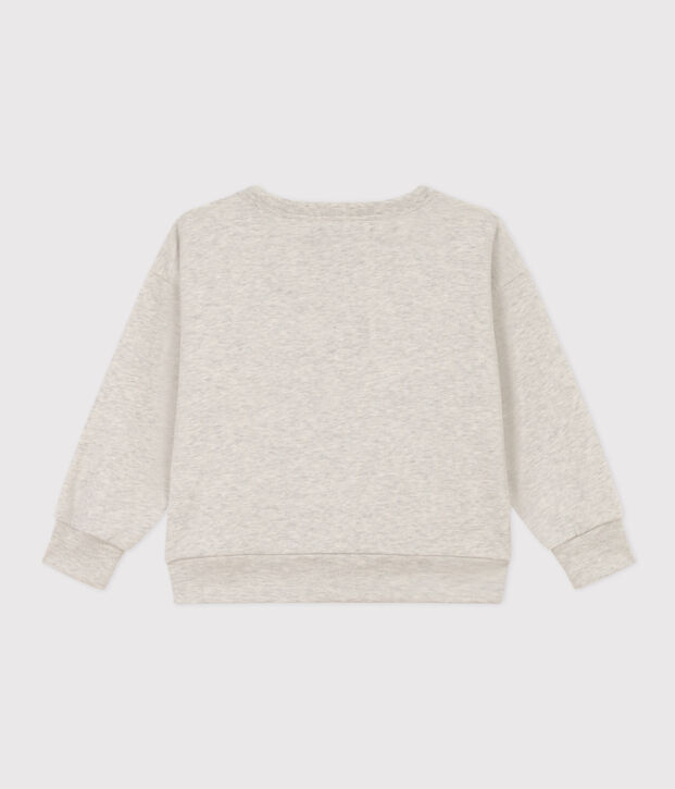 Kinder-Sweatshirt aus Molton BELUGA CHINE