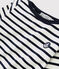 Kinder-Marineshirt aus Jersey Mädchen - Jungen weiss MARSHMALLOW/blau SMOKING