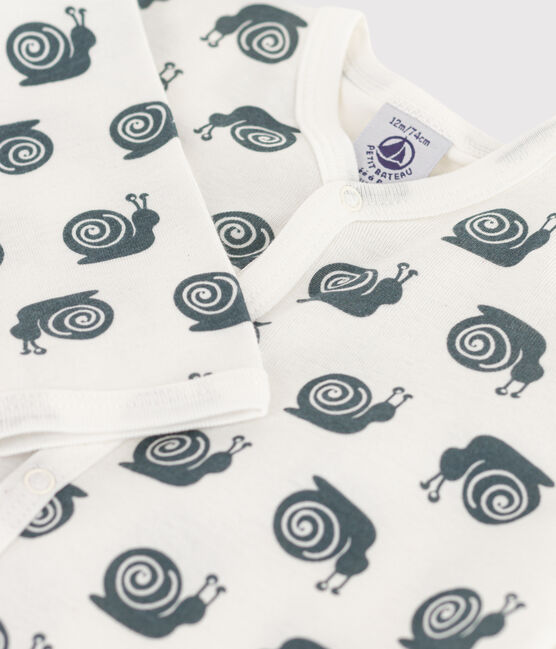 Fußloser Baby-Strampler weiss MARSHMALLOW/ DUCKY