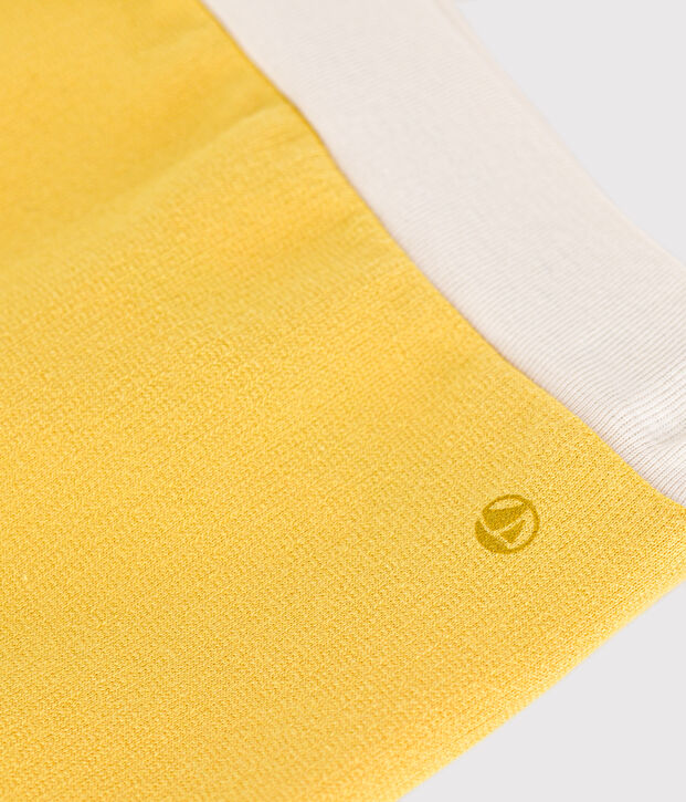 Baby-Shorts aus leichtem Molton gelb