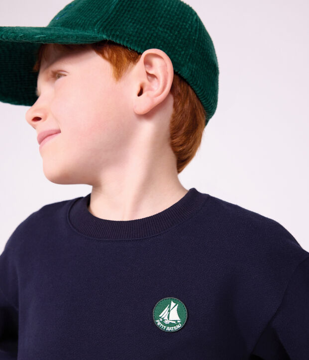 Kinder-Sweatshirt aus einfarbiger Baumwolle SMOKING