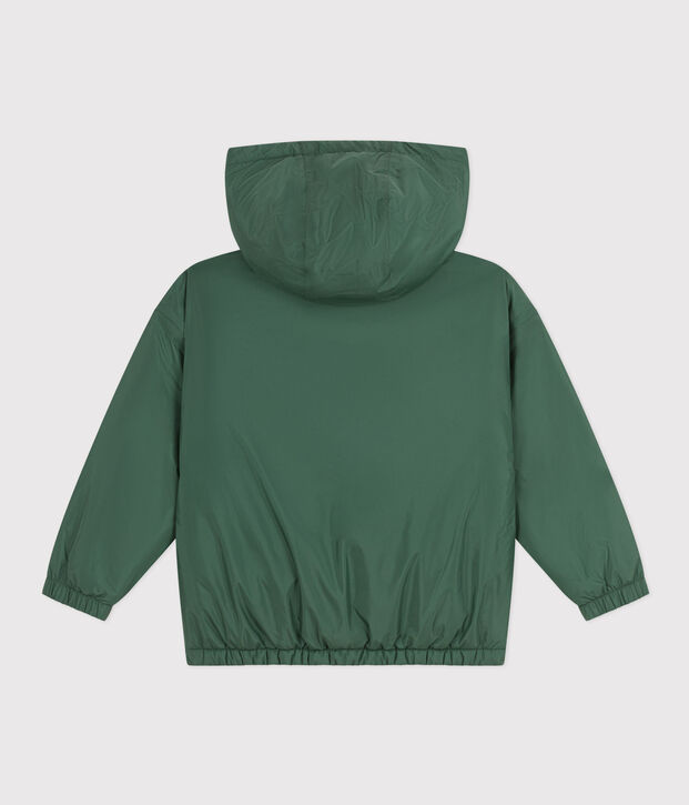 Warme Kinder-Windjacke f&uuml;r Jungen gr&uuml;n