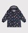 Ikonische Baby-Regenjacke mit Herzmotiv blau/vielfarbig