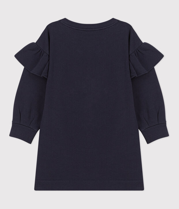 Lang&auml;rmeliges Kinderkleid aus Molton f&uuml;r M&auml;dchen MEDIEVAL