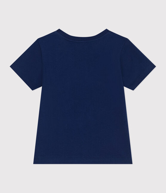 Kurzärmeliges Unisex Kinder-T-Shirt aus bedruckter Baumwolle  blau MEDIEVAL