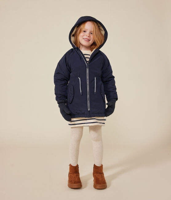 Kinder-Parka für Mädchen blau SMOKING