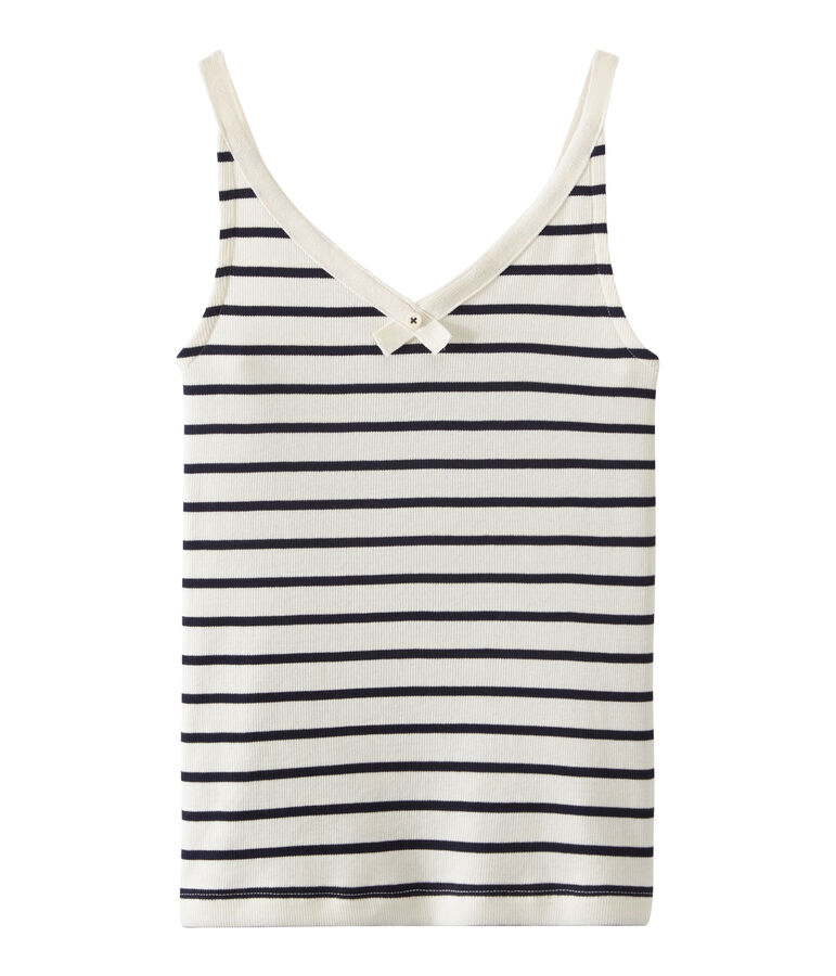 Unterhemden zur feier des 100 geburtstags des slips damen weiss/blau