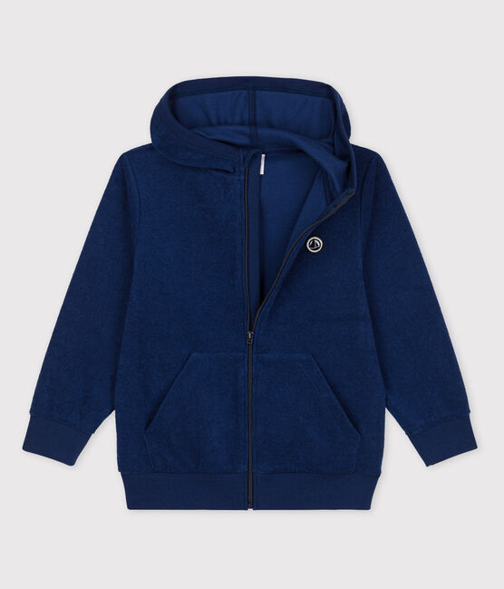 Kapuzen-Sweatshirt für Mädchen und Jungen blau MEDIEVAL
