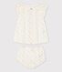 Kurzärmeliges Baby-Kleid mit Bloomers für Mädchen