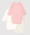 3er-Set Baby-Bodys aus Bio-Baumwolle variante 1