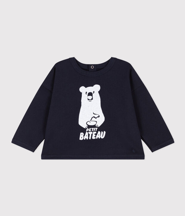 Baby-Sweatshirt aus Molton blau