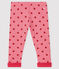 Gemusterte Baby-Hose für Mädchen rosa CHEEK/rot TERKUIT