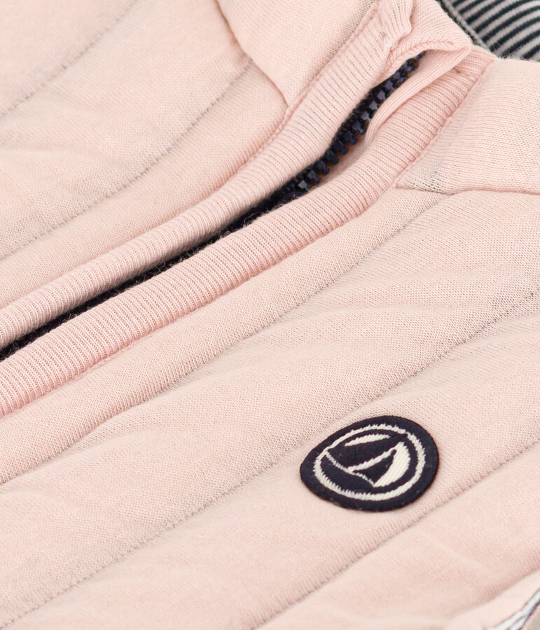 Baby-Weste aus gestepptem Doppeljersey rosa SALINE