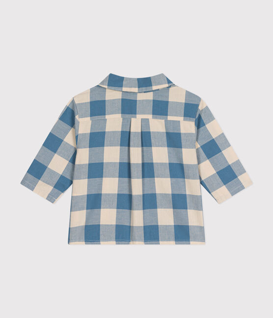 Baby-Hemd aus Flanell blau BEACH/ AVALANCHE