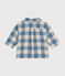 Baby-Hemd aus Flanell blau BEACH/ AVALANCHE
