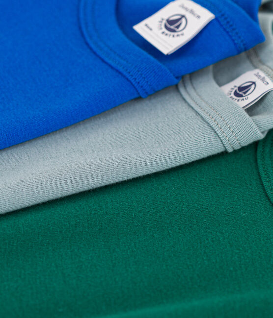 Kurzärmelige T-Shirts aus Baumwolle im 3er-Set für kleine Jungen. variante 1