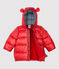 Gesteppter Baby-Anorak. rot TERKUIT/weiss MULTICO