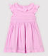 Kurzärmeliges Baby-Kleid aus Crêpe für Mädchen