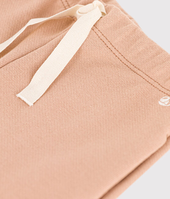 Babyhose aus einfarbigem Molton beige VINTAGE
