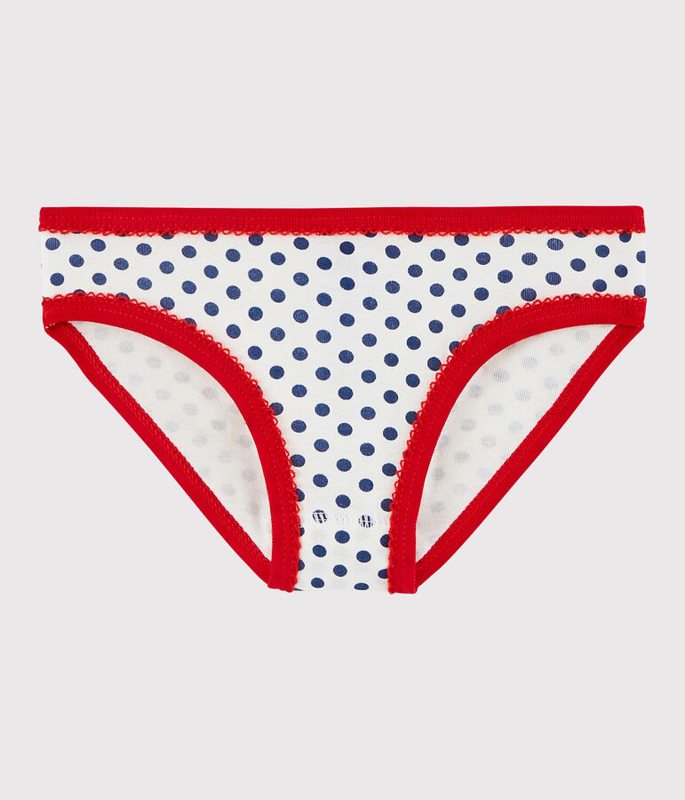 Baumwollh&ouml;schen f&uuml;r kleine M&auml;dchen weiss MARSHMALLOW/weiss MULTICO