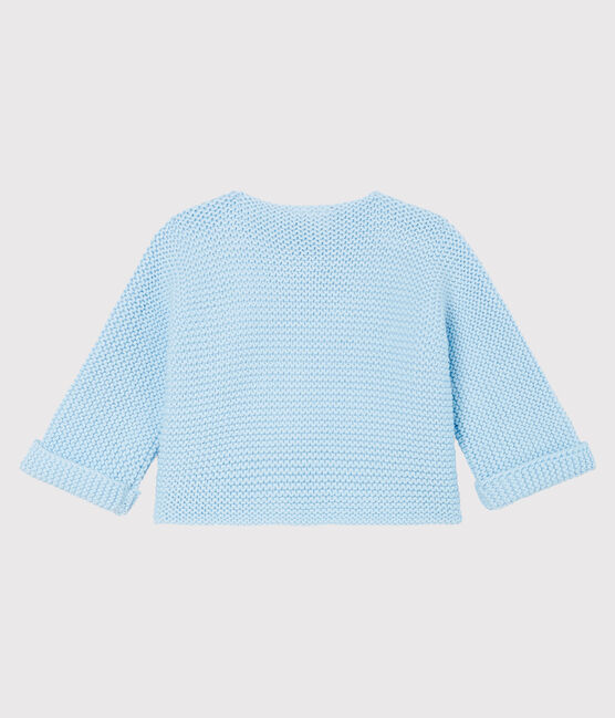 Baby-Cardigan aus 100% Baumwollstrick. blau TOUDOU