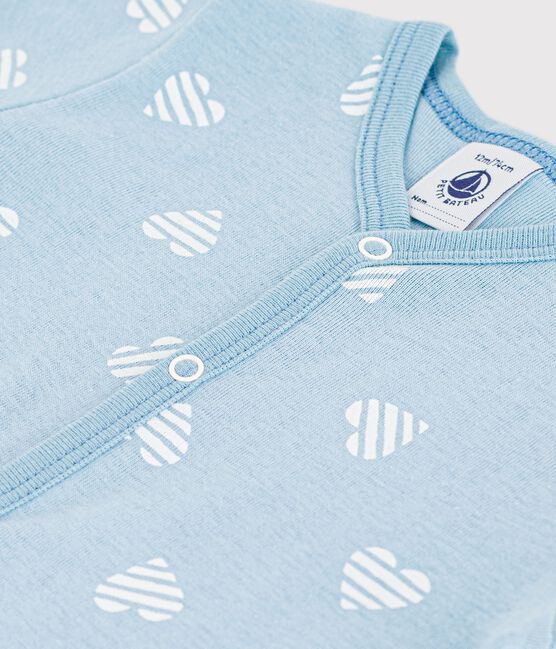 Baby-Kurzoverall aus Baumwolle mit Herzmotiv MIMI/ MARSHMALLOW