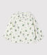 Langärmelige Babybluse aus Bio-Musselin-Stoff mit Blumenmuster