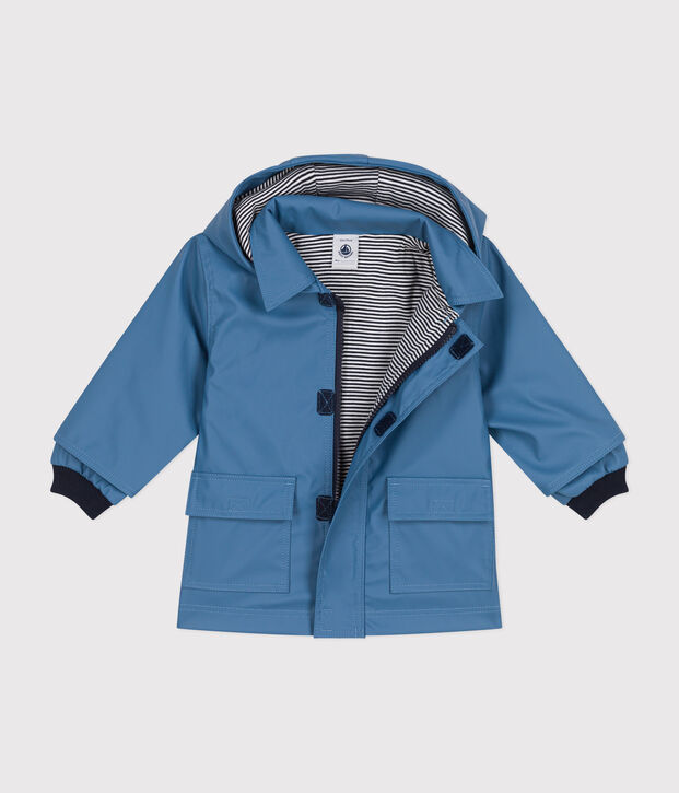 Ikonische Baby-Regenjacke blau