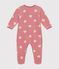 Strampler aus Nicki mit Herzmotiv rosa ROSEWOOD/ MARSHMALLOW