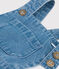 Kurze Baby-Latzhose aus leichtem Denim blau DENIM CLAIR