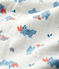 Langer Baby-Overall aus Bio-Baumwolle mit Bären-Muster weiss MARSHMALLOW/weiss MULTICO