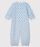 Kombi-Overall aus Rippstrick für Babys blau FRAICHEUR/weiss MULTICO