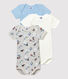 3er-Set Baby-Bodys aus Bio-Baumwolle