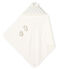Set mit Badetuch und Babyschuhen aus Bouclé-Frottier und Rippstrick weiss MARSHMALLOW/grau SCULPTURE/ MULTICO CN