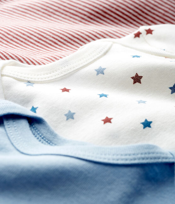 Trio kurzärmelige Baby-Bodys für Jungen variante 1