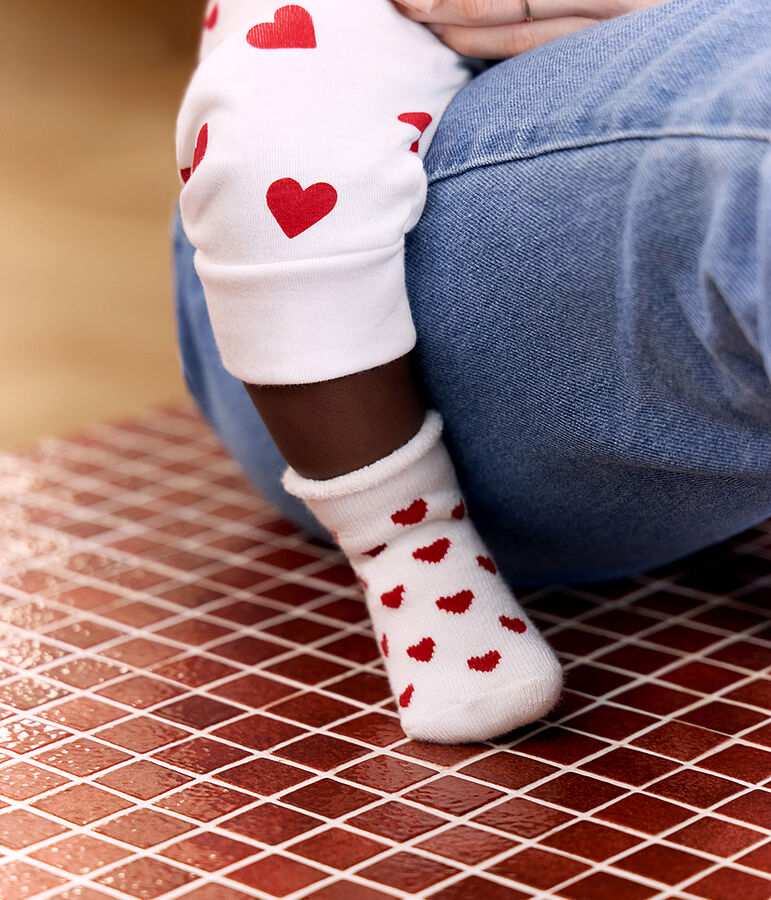 2er-Set Baby-Stricksocken vielfarbig