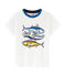 Kurzärmeliges Kinder-T-Shirt Jungen weiss MARSHMALLOW