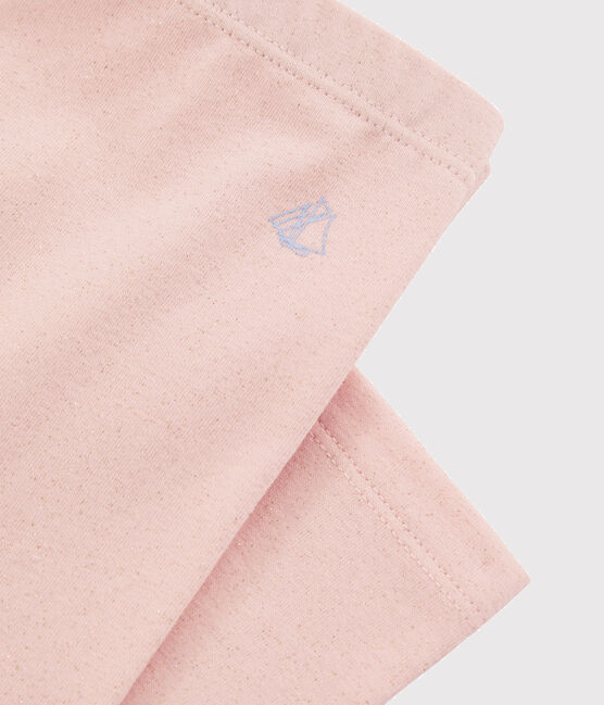 Kinder-Leggings aus Jersey mit Lycra für Mädchen rosa MINOIS