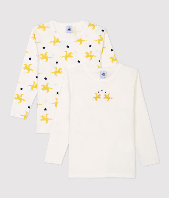 2er-Set langärmelige T-Shirts aus Baumwolle mit Ritter-Motiv für Jungen variante 1