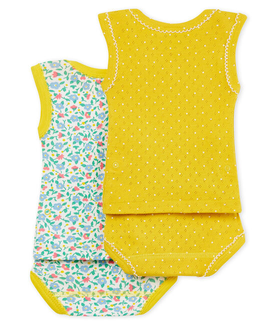 Duo 2-in-1-Baby-Höschenbodys für Mädchen variante 1