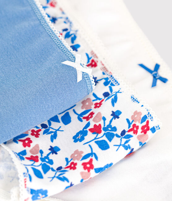 3er-Set Kinder-Shortys aus Baumwolle mit Blumenmotiv variante 1