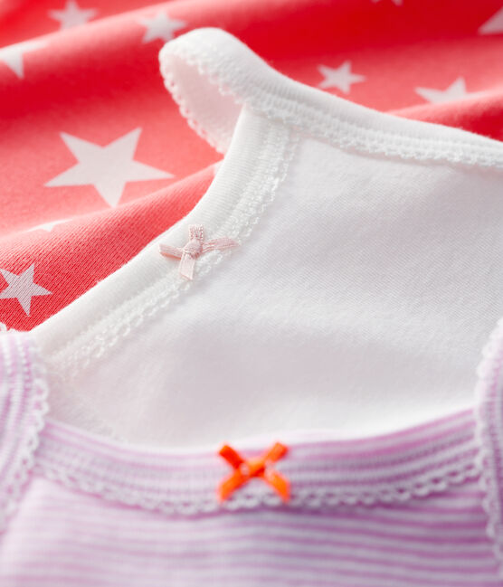 3er-Set Baby-Trägerbodys für Mädchen variante 1