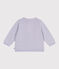 Baby-Cardigan aus einfarbigem Baumwollstrick violett PARME