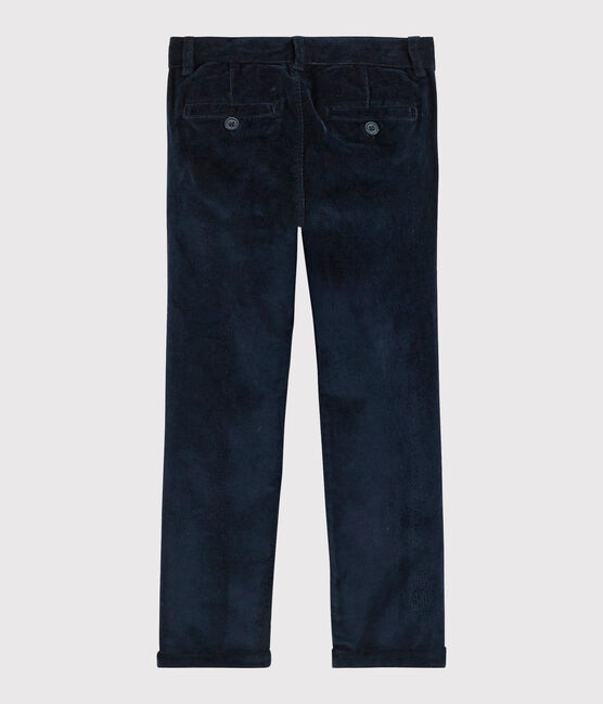 Kinder-Cordhose für Jungen blau SMOKING