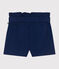 Kinder-Shorts aus einfarbiger Baumwolle blau MEDIEVAL
