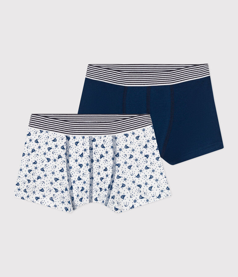 2er-Set Baumwoll-Boxershorts f&uuml;r Jungen vielfarbig